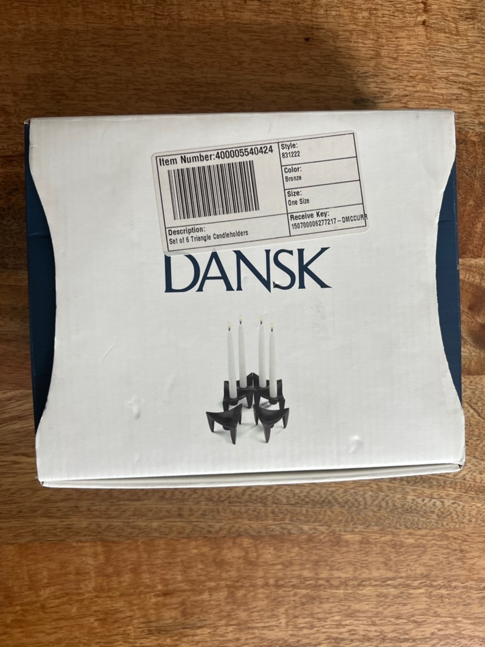 Dansk Candle Holder Set of 6 NIB
